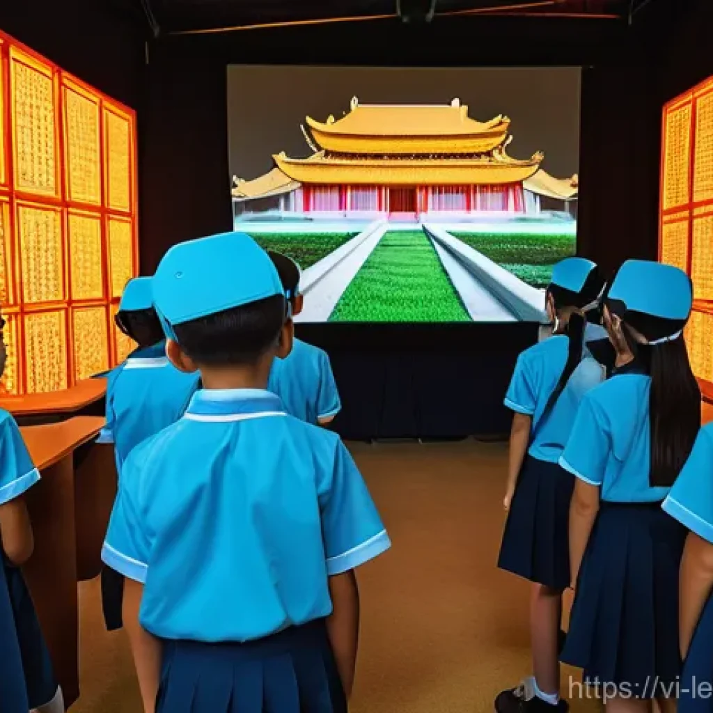 혼합현실 교육의 최신 기술 동향 - **Prompt: Immersive History Exploration in Mixed Reality**
    "A group of diverse elementary school...