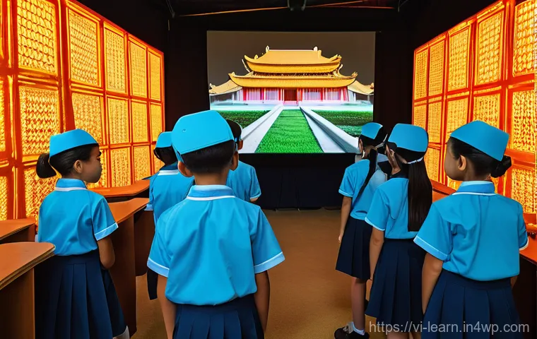 혼합현실 교육의 최신 기술 동향 - **Prompt: Immersive History Exploration in Mixed Reality**
    "A group of diverse elementary school...